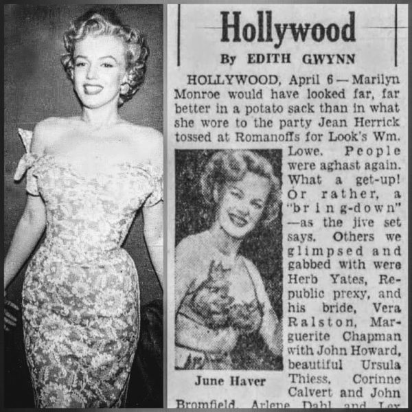 When Marilyn Ditched High Fashion for a Potato Sack – The Marilyn Report